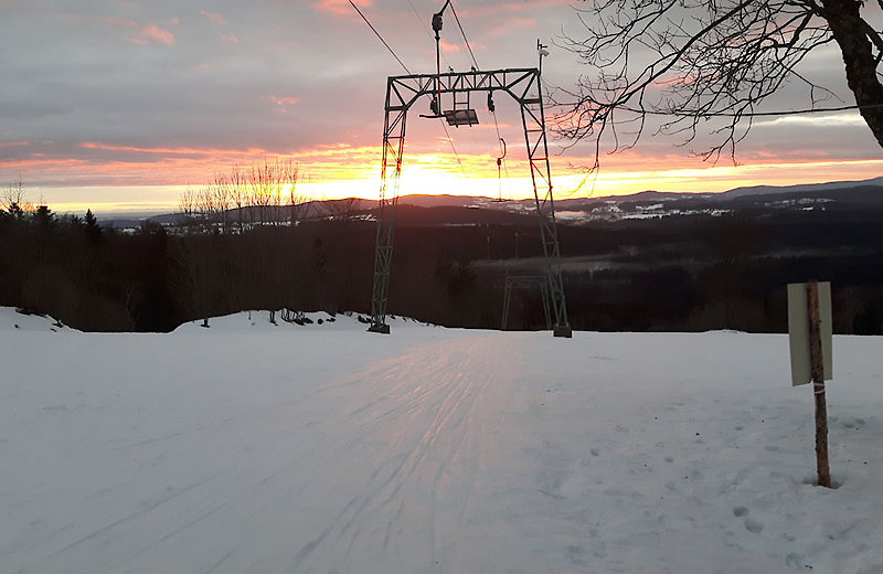 Skigebiet Mitterdorf im Bayerischen Wald